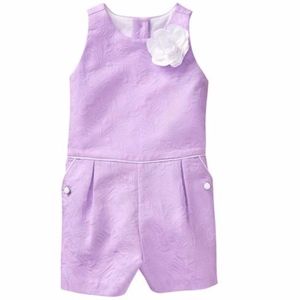 FAVORITE!! Bloom Jacquard Romper Girls Sz 6